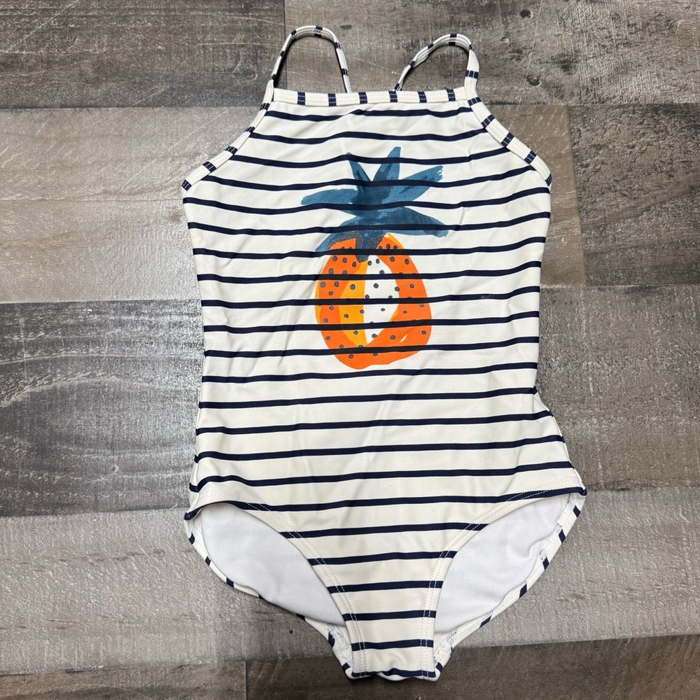 Hanna Andersson Pineapple One Piece Bathing Suit Sz 4